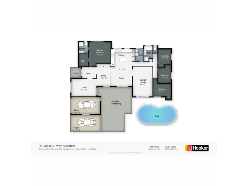 44 Missouri Way, Oxenford QLD 4210 Floorplan