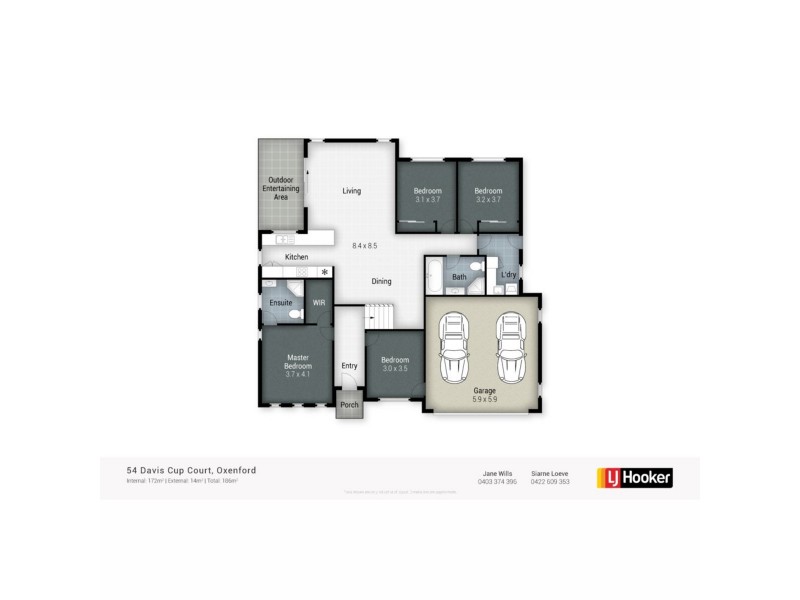 54 Davis Cup Court, Oxenford QLD 4210 Floorplan