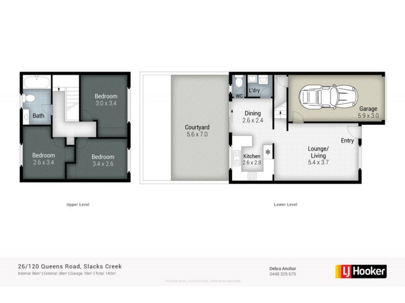 26/120 Queens Road, Slacks Creek QLD 4127 Floorplan