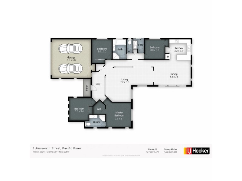 3 Ainsworth Street, Pacific Pines QLD 4211 Floorplan