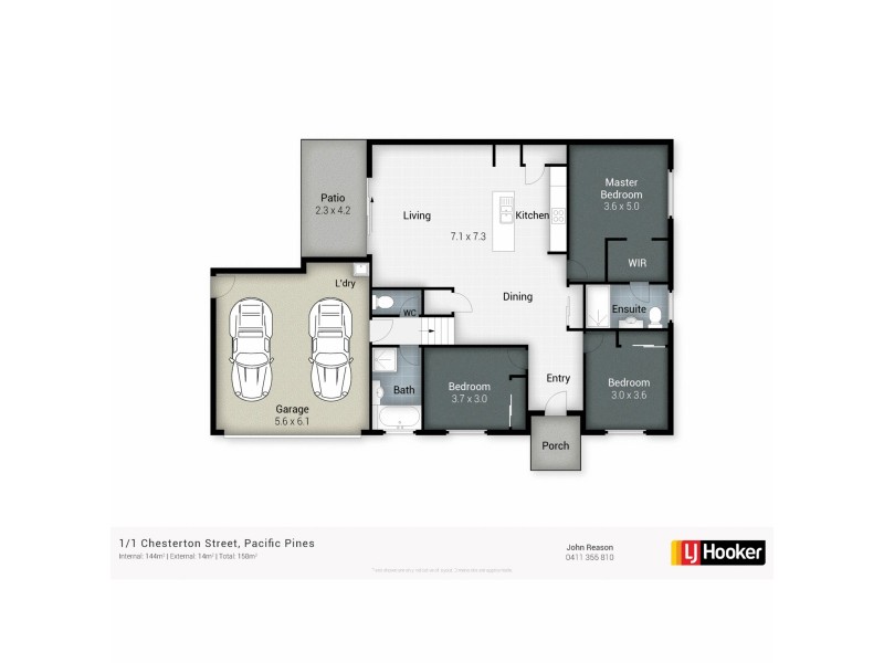 1/1 Chesterton Street, Pacific Pines QLD 4211 Floorplan