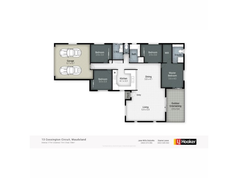 13 Cossington Circuit, Maudsland QLD 4210 Floorplan