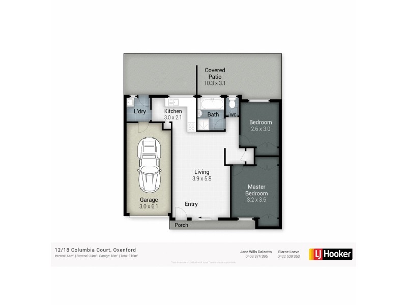 12/18 Columbia Court, Oxenford QLD 4210 Floorplan