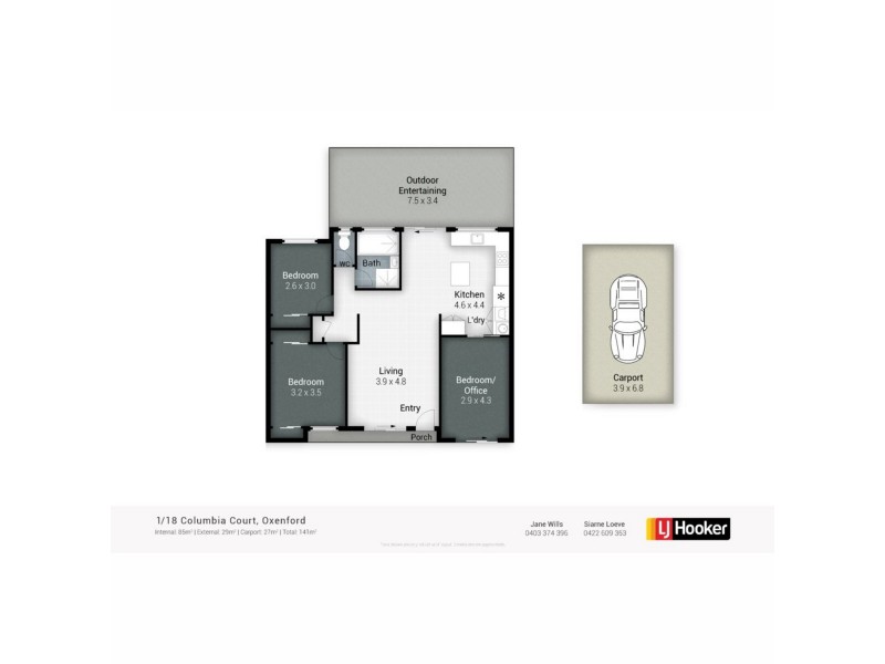1/18 Columbia Court, Oxenford QLD 4210 Floorplan
