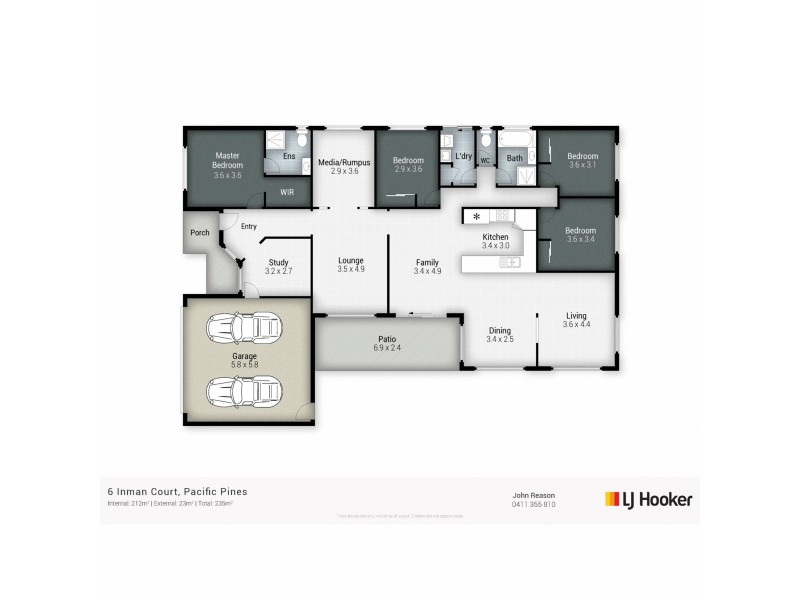 6 Inman Court, Pacific Pines QLD 4211 Floorplan