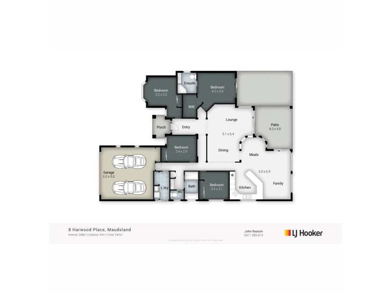 8 Harwood Place, Maudsland QLD 4210 Floorplan