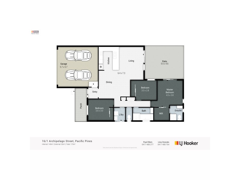 16/1 Archipelago Street, Pacific Pines QLD 4211 Floorplan