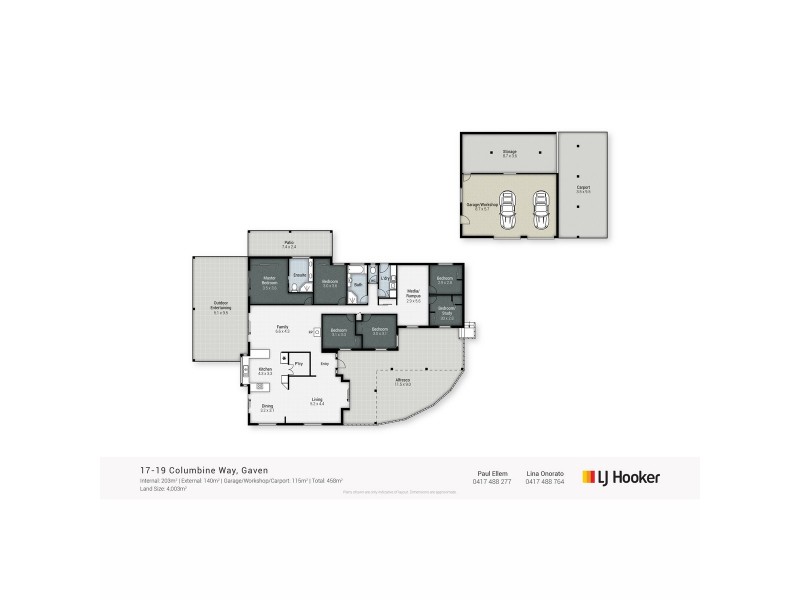 17-19 Columbine Way, Gaven QLD 4211 Floorplan