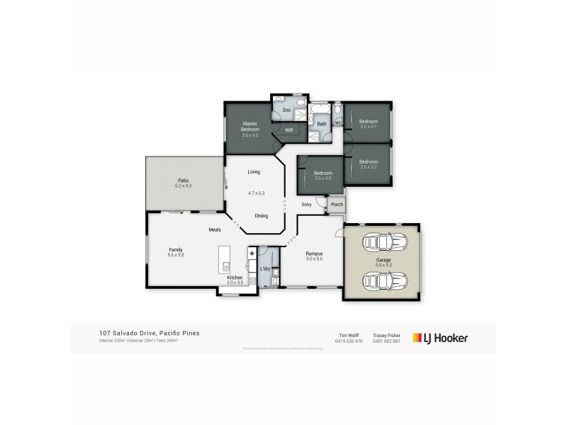 107 Salvado Drive, Pacific Pines QLD 4211 Floorplan