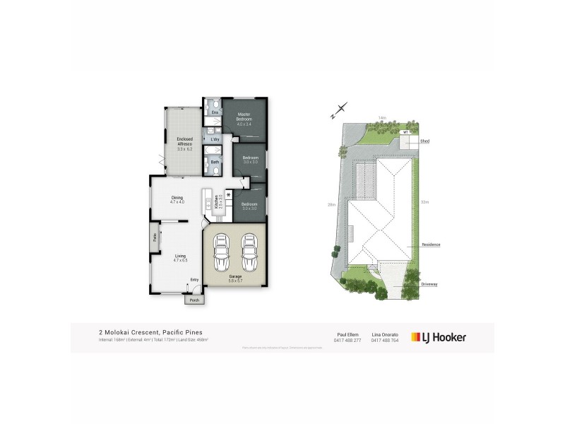 2 Molokai Crescent, Pacific Pines QLD 4211 Floorplan