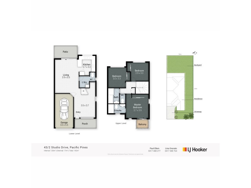 43/2 Studio Drive, Pacific Pines QLD 4211 Floorplan