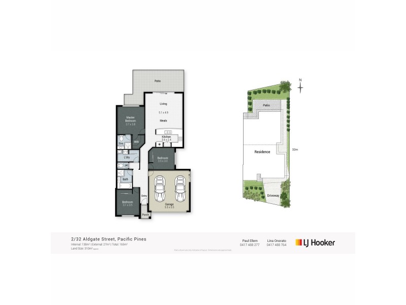2/32 Aldgate Crescent, Pacific Pines QLD 4211 Floorplan