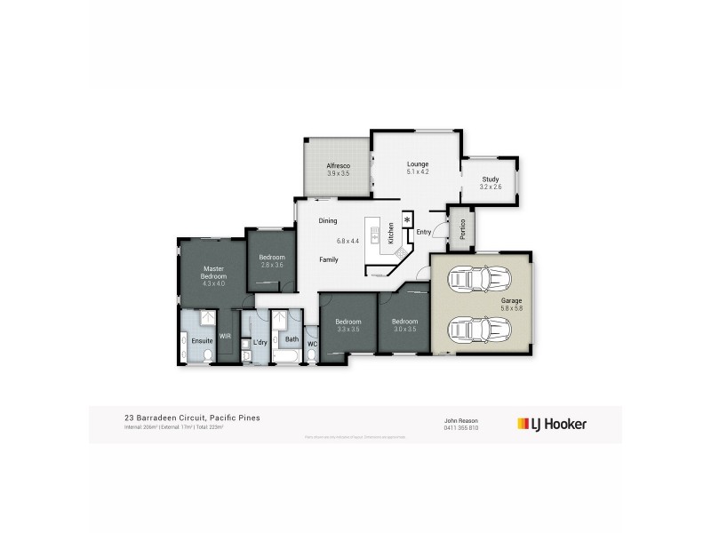 23 Barradeen Circuit, Pacific Pines QLD 4211 Floorplan