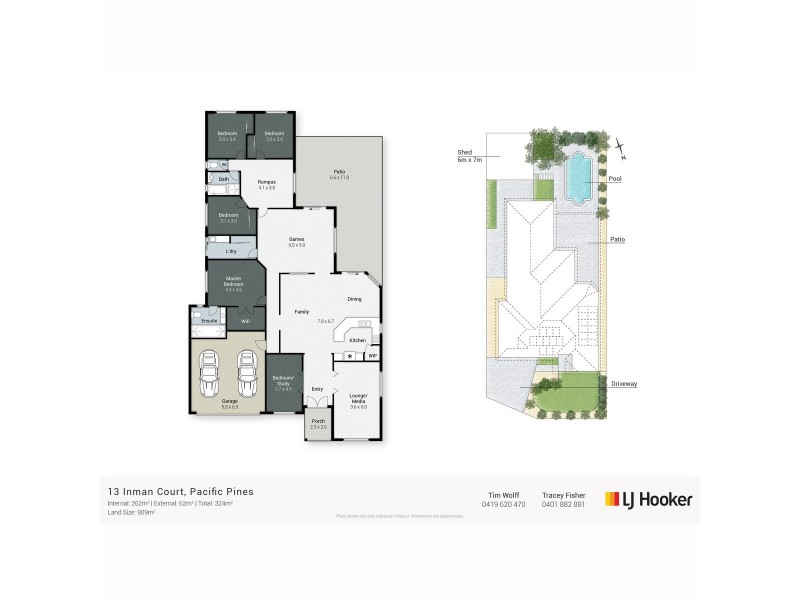 13 Inman Court, Pacific Pines QLD 4211 Floorplan