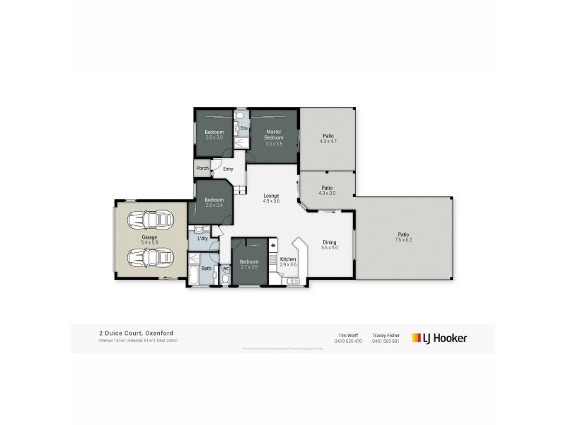 2 Duice Court, Oxenford QLD 4210 Floorplan