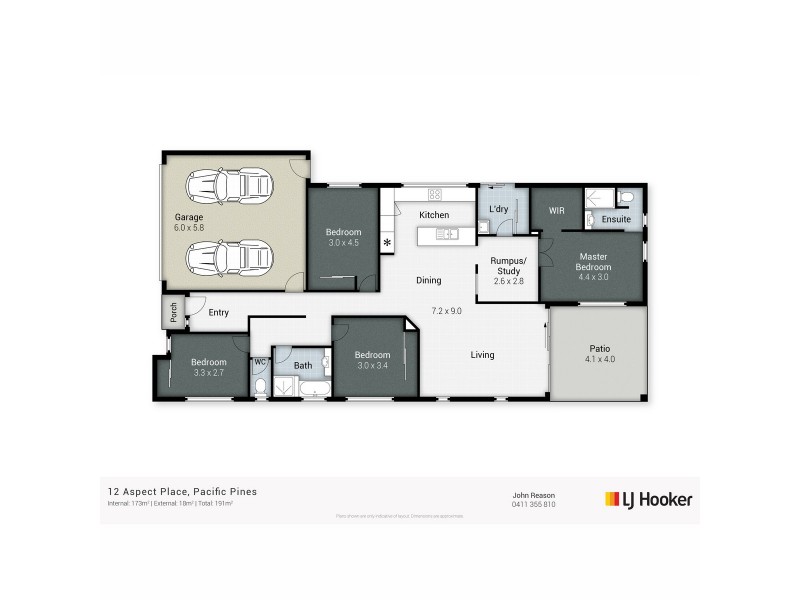 12 Aspect Place, Pacific Pines QLD 4211 Floorplan