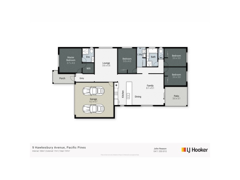 9 Hawkesbury Avenue, Pacific Pines QLD 4211 Floorplan
