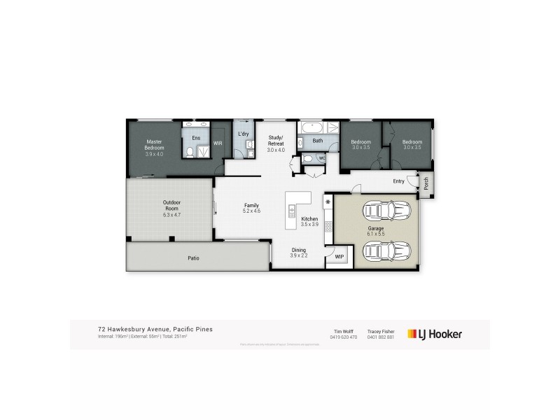 72 Hawkesbury Avenue, Pacific Pines QLD 4211 Floorplan