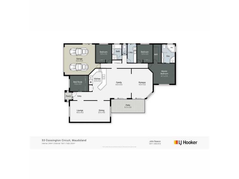 53 Cossington Circuit, Maudsland QLD 4210 Floorplan