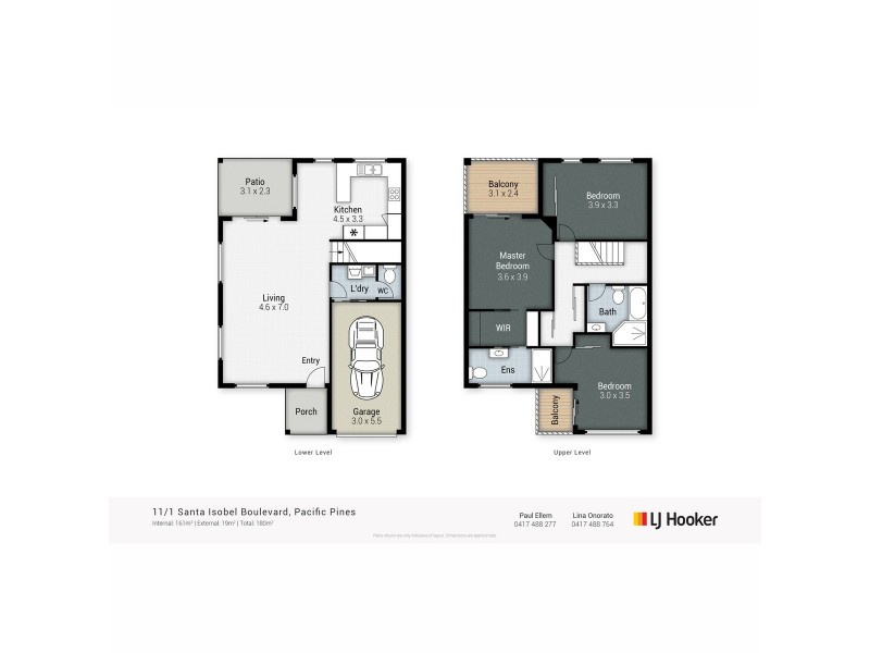 11/1 Santa Isobel Boulevard, Pacific Pines QLD 4211 Floorplan