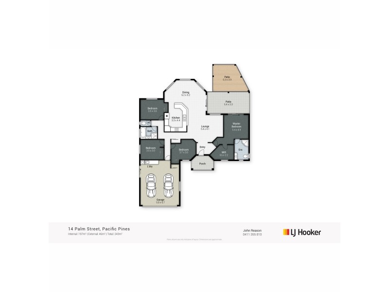 14 Palm Street, Pacific Pines QLD 4211 Floorplan