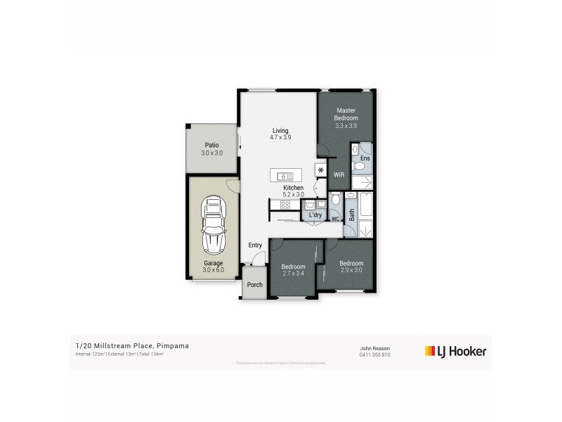 1/20 Millstream Place, Pimpama QLD 4209 Floorplan