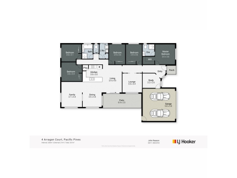 4 Arragan Court, Pacific Pines QLD 4211 Floorplan