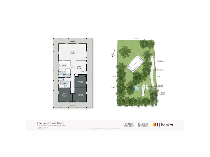 2 Entrance Road, Gaven QLD 4211 Floorplan