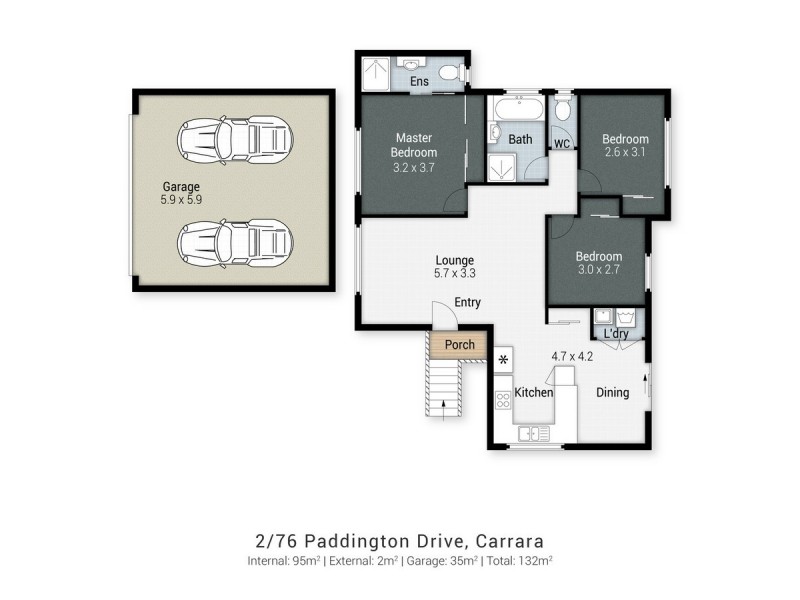 2/76 Paddington Drive, Carrara QLD 4211