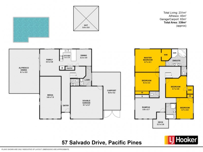 57 Salvado Drive, Pacific Pines QLD 4211 Floorplan
