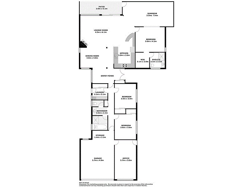6 Sunset Boulevarde, Soldiers Point NSW 2317 Floorplan