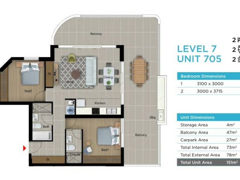 705 (Lot 51)/1 Yacaaba Street, Nelson Bay NSW 2315