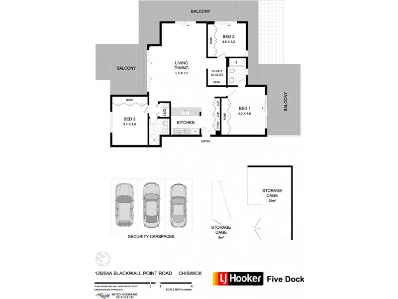 129/54A Blackwall Point Road, Chiswick NSW 2046 Floorplan