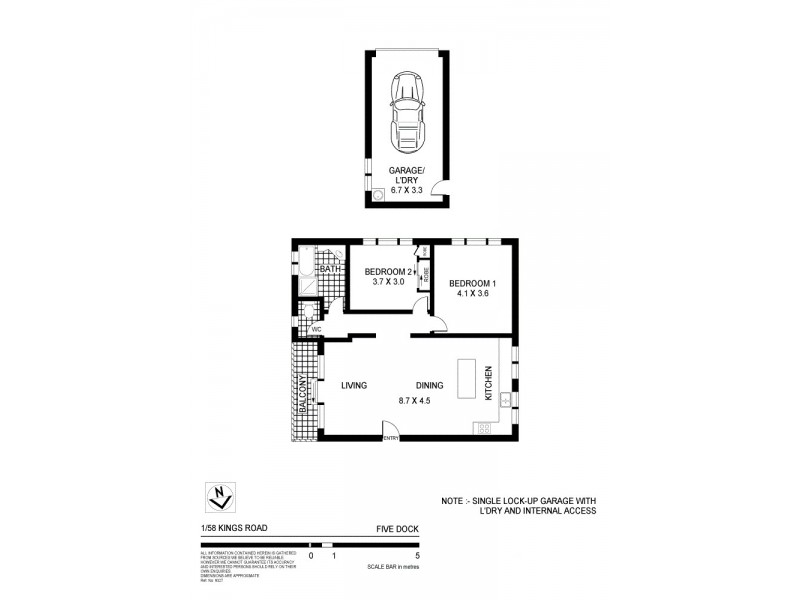1/58 Kings Road, Five Dock NSW 2046 Floorplan