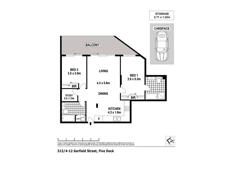 313/4-12 Garfield Street, Five Dock NSW 2046 Floorplan
