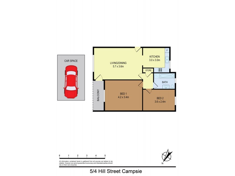 5/4 Hill Street, Campsie NSW 2194 Floorplan
