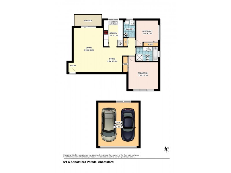 6/1-5 Abbotsford Parade, Abbotsford NSW 2046 Floorplan
