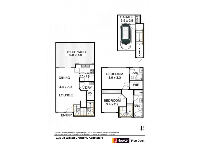 3/33-35 Walton Crescent, Abbotsford NSW 2046 Floorplan