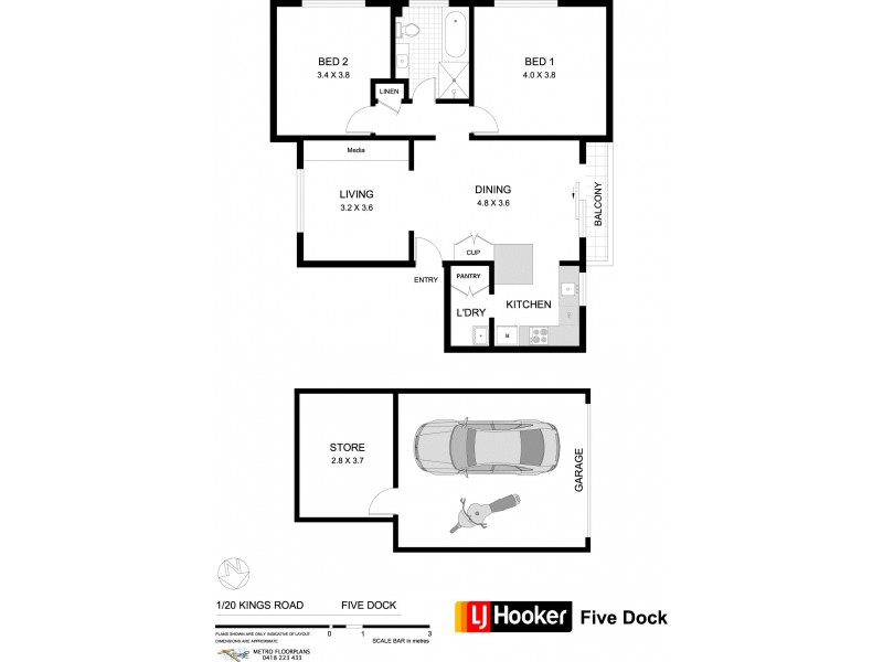 1/20 Kings Road, Five Dock NSW 2046 Floorplan