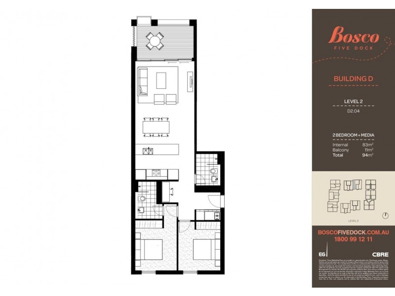 320/3 McKinnon Avenue, Five Dock NSW 2046 Floorplan