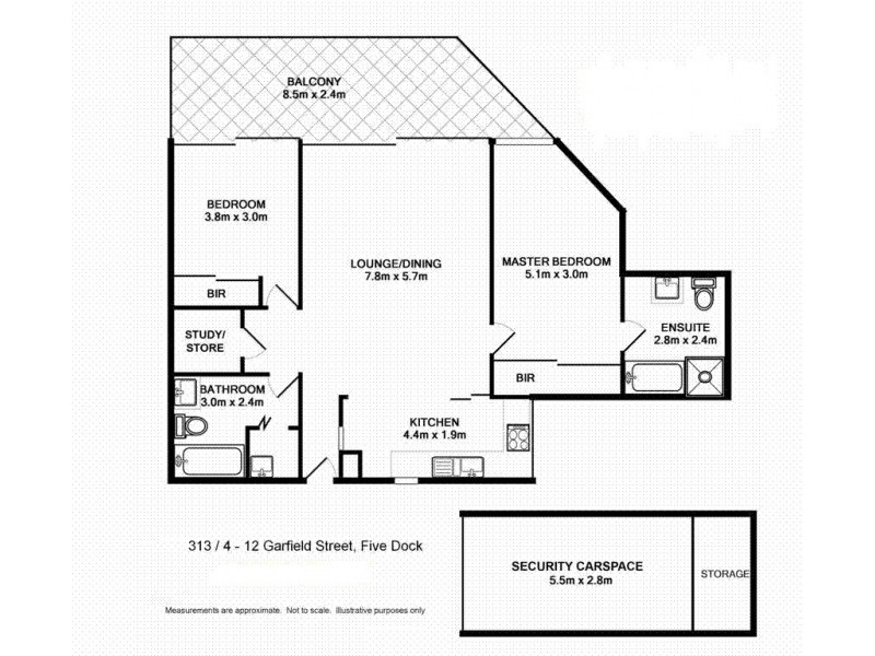 313/4-12 Garfield Street, Five Dock NSW 2046 Floorplan