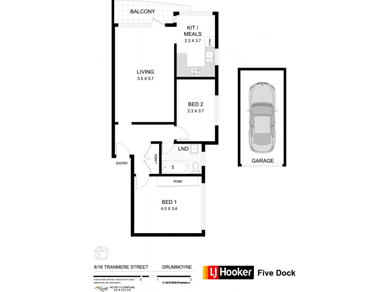 8/18 Tranmere Street, Drummoyne NSW 2047 Floorplan