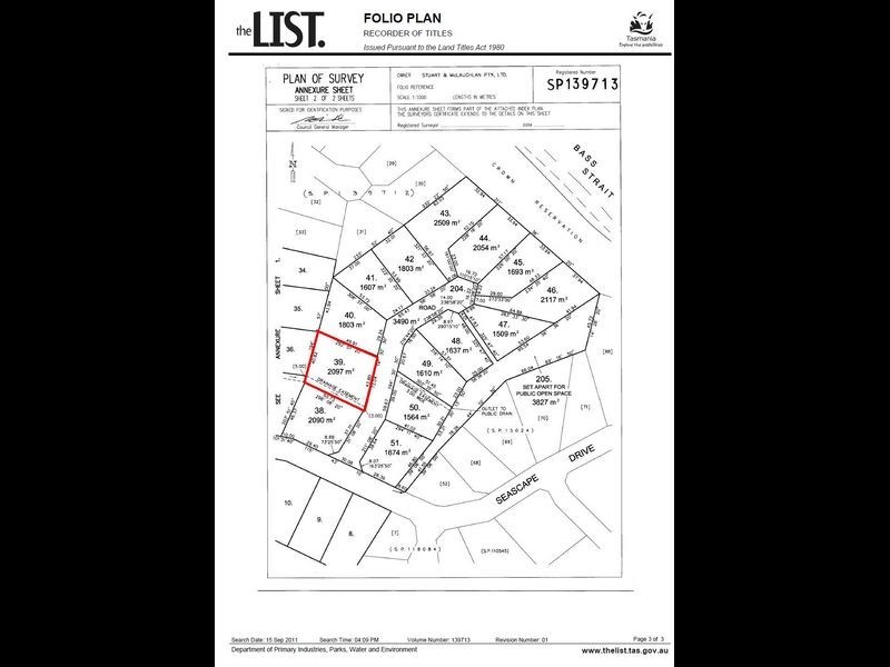 Lot 39 3 Ninth Island Crescent, Lulworth TAS 7252