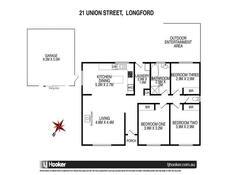21 Union Street, Longford TAS 7301 Floorplan