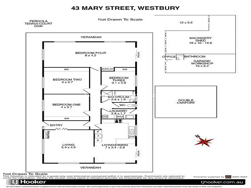 43 Mary Street, Westbury TAS 7303 Floorplan