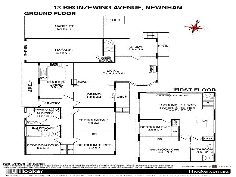 13 Bronzewing Avenue, Newnham TAS 7248 Floorplan