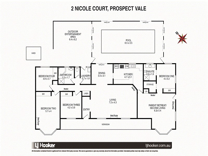 2 Nicole Court, Prospect Vale TAS 7250 Floorplan