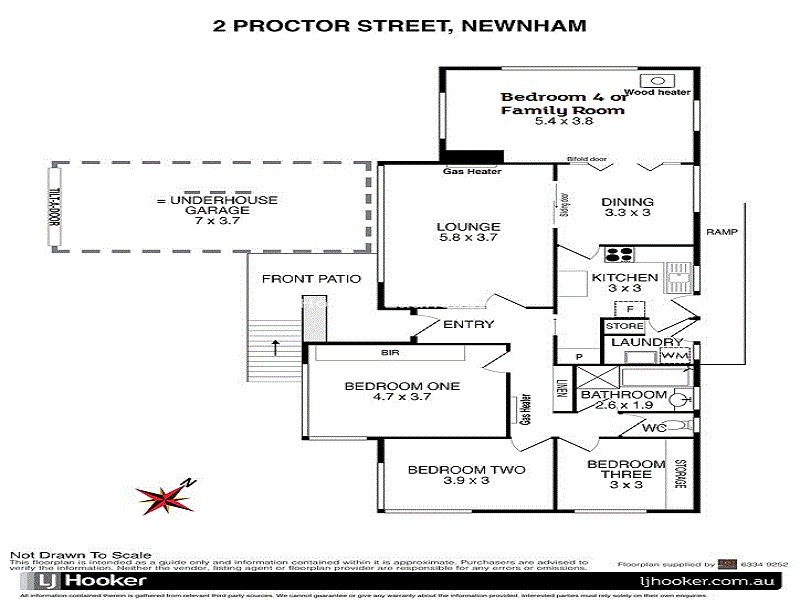 2 Proctor Street, Newnham TAS 7248 Floorplan