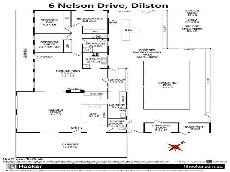 6 Nelson Drive, Dilston TAS 7252 Floorplan