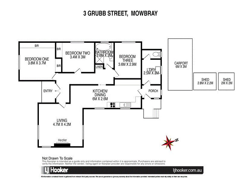 3 Grubb Street, Mowbray TAS 7248 Floorplan